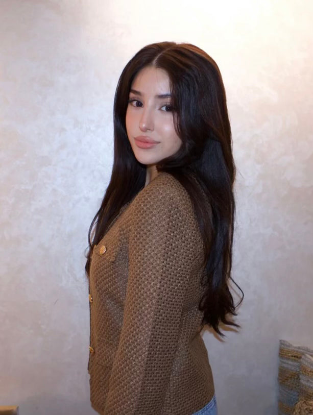 Brown cardigan Layaan