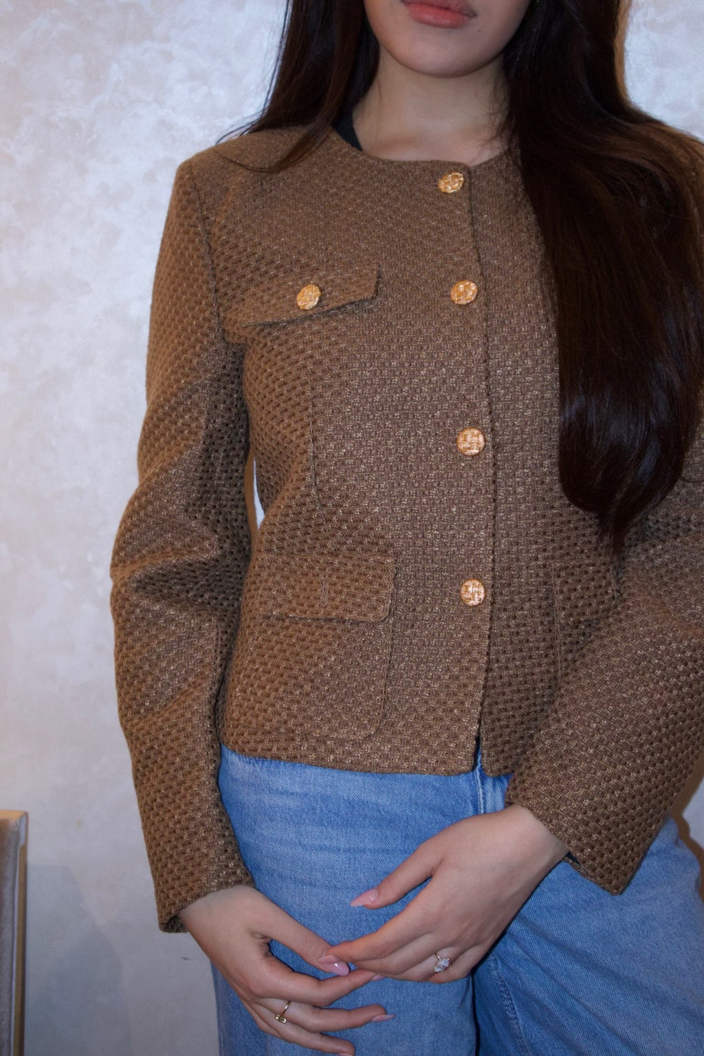 Brown cardigan Layaan